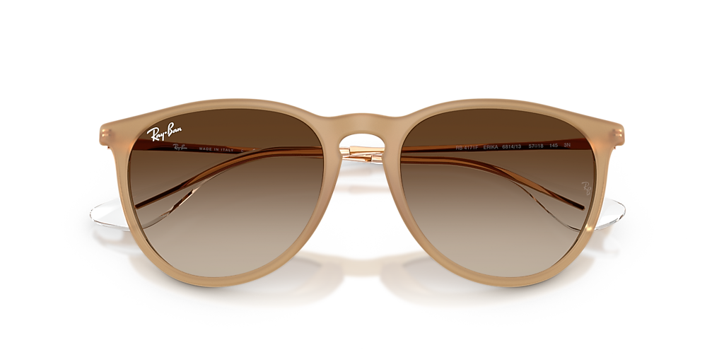 Ray-Ban Erika Classic XL (57 - 18) with Brown lenses and Brown