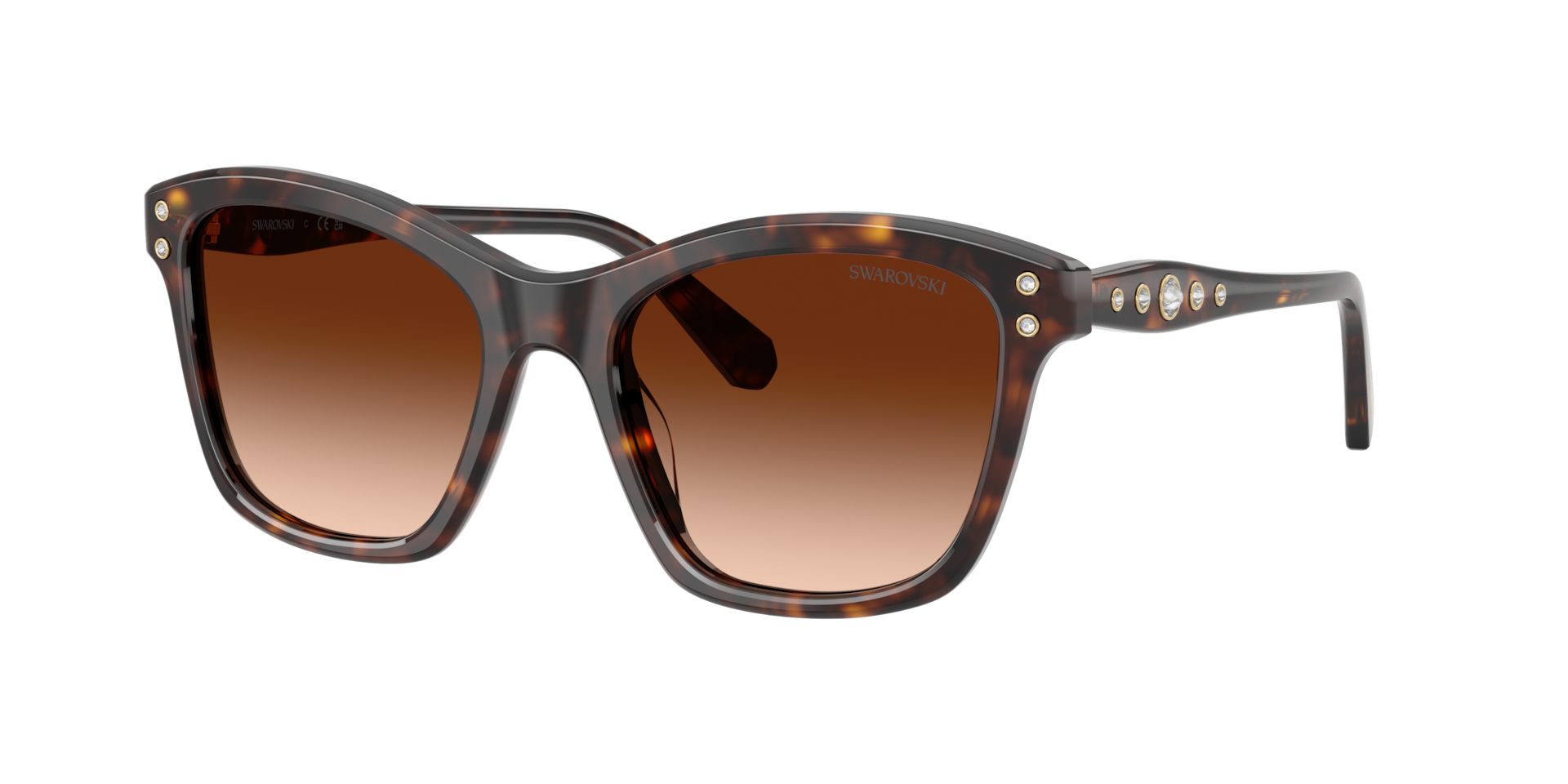 Swarovski Woman Sunglass SK6063 -  Frame color: Havana, Lens color: Gradient Brown