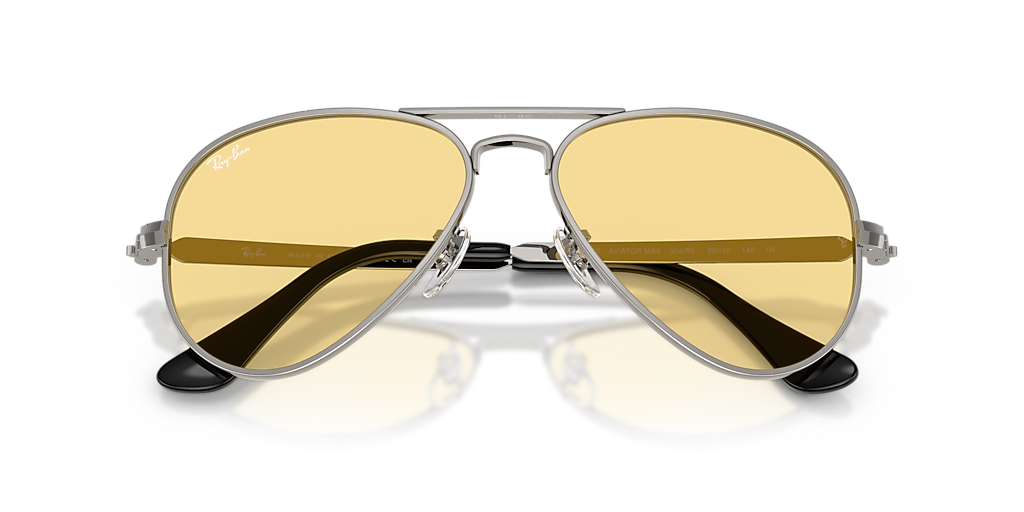 Ray-Ban Aviator サングラス ゴールド イエロー Ray-Ban Aviator Max Summer Capsule XL (58 - 16) with Yellow lenses