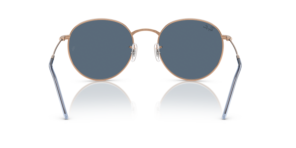 Ray-Ban Round Reverse L (53 - 21) with Blue lenses and Gold frame