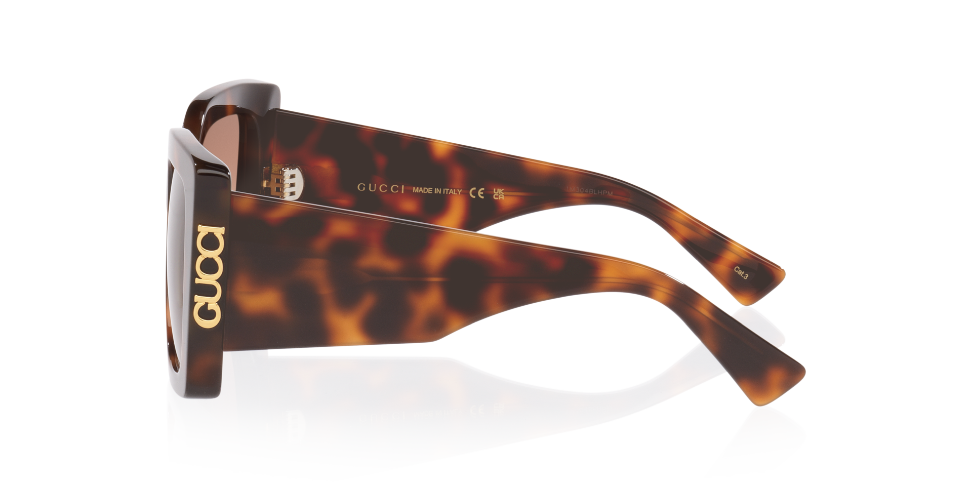 Gucci Gg2039S XS (51 - 19) with Brown lenses and Tortoise frame