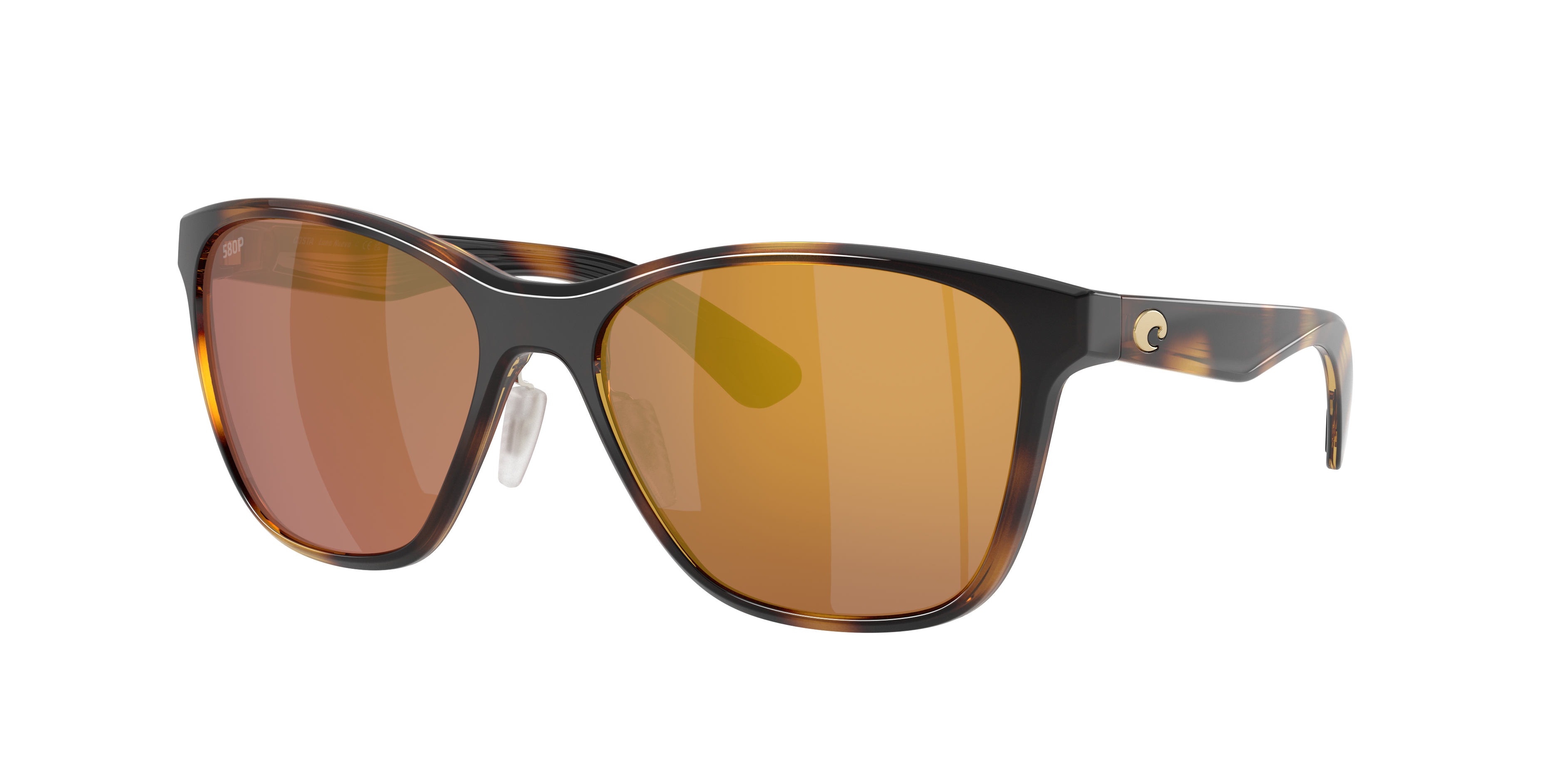 Costa Woman Sunglass Luna Nueva -  Frame color: Tortoise, Lens color: Gold Mirror