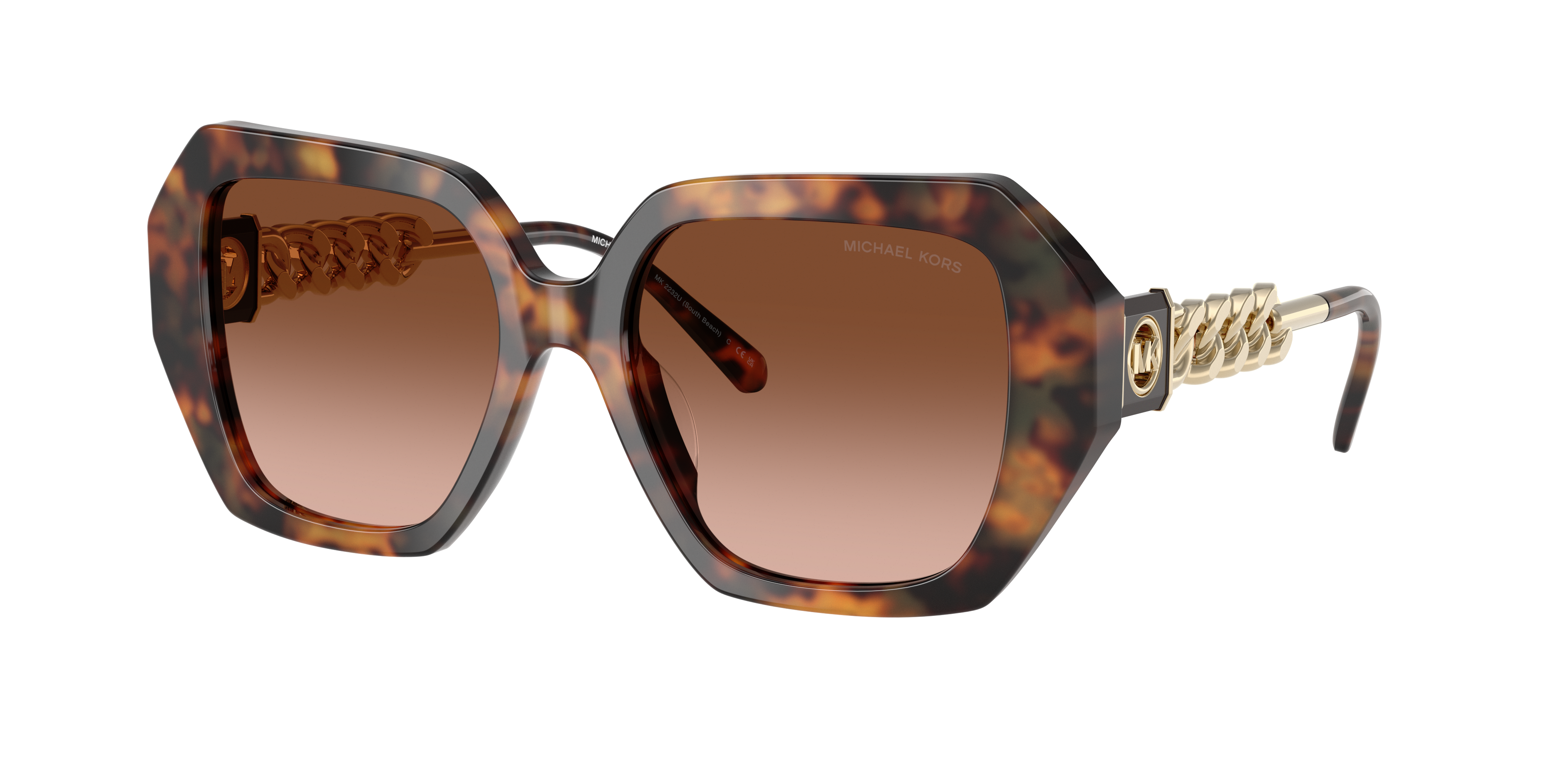 Michael Kors Woman Sunglass MK2232U South Beach -  Frame color: Jet Set Tortoise, Lens color: Brown Gradient