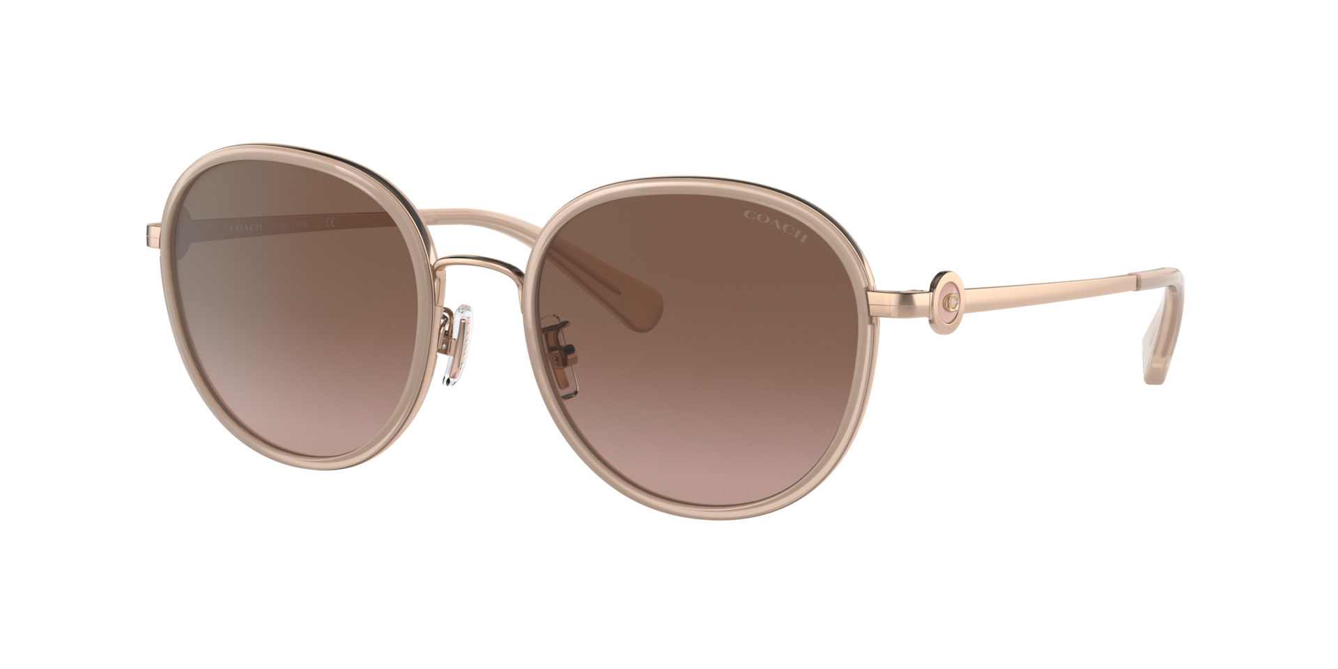 Coach Femme Sunglass C6179 - Couleur du Monture Rose opaline Couleur de Lentille Dgrad Rose Marron 69 €