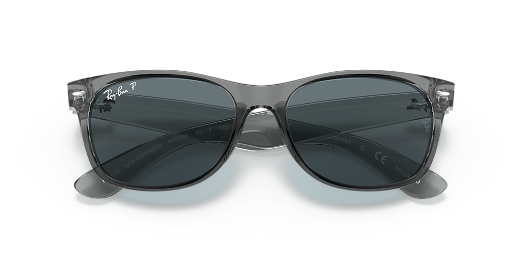 Ray-Ban New Wayfarer Classic M (55 - 18) with Blue lenses and Grey