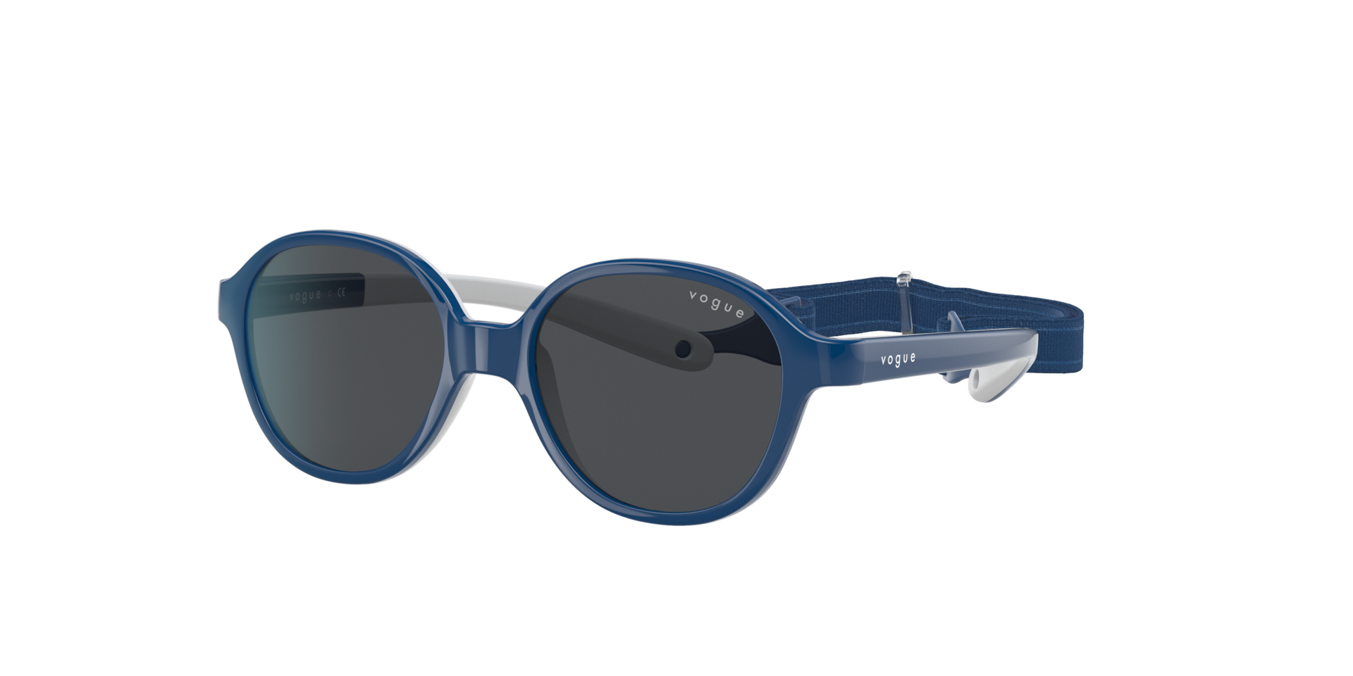 Vogue Eyewear Unisex Sunglass VJ2012 -  Frame color: Blue On Rubber Cream, Lens color: Dark Grey