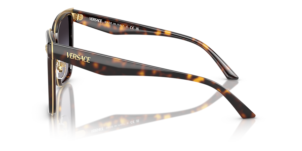 Versace VE2278D XXL (58 - 19) with Grey lenses and Tortoise frame