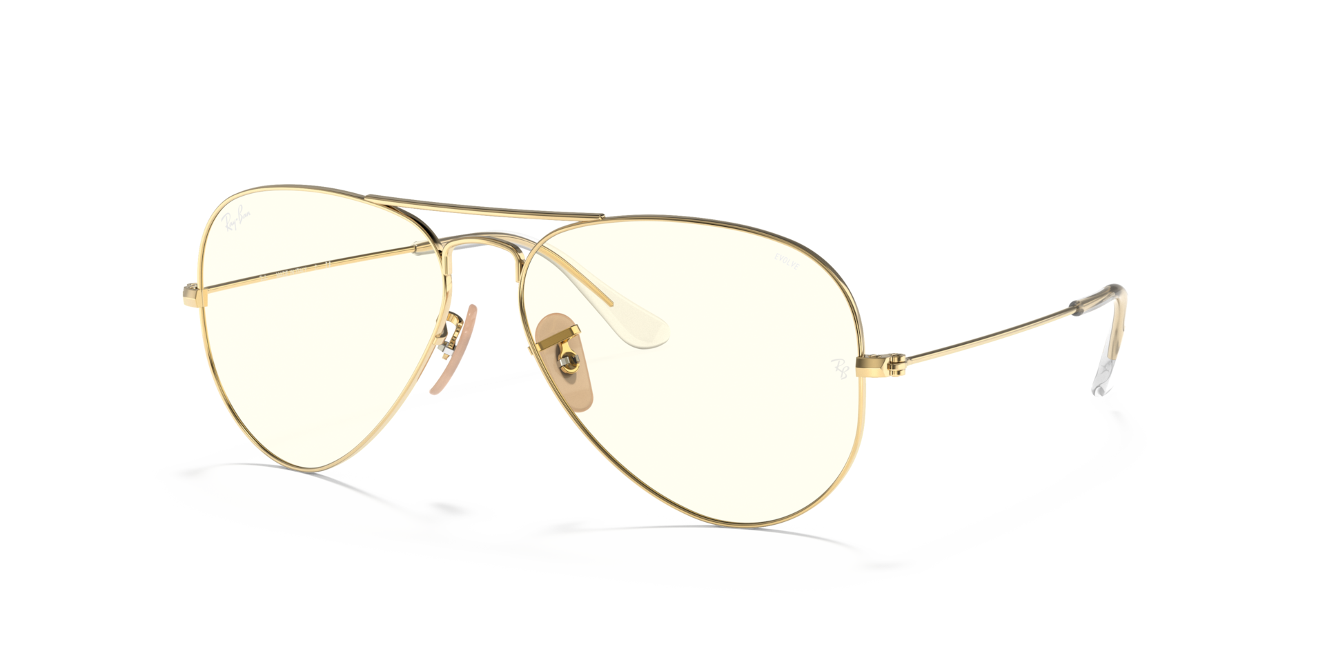 Ray-Ban Aviator Clear Evolve XL (58 - 14) with Grey lenses and