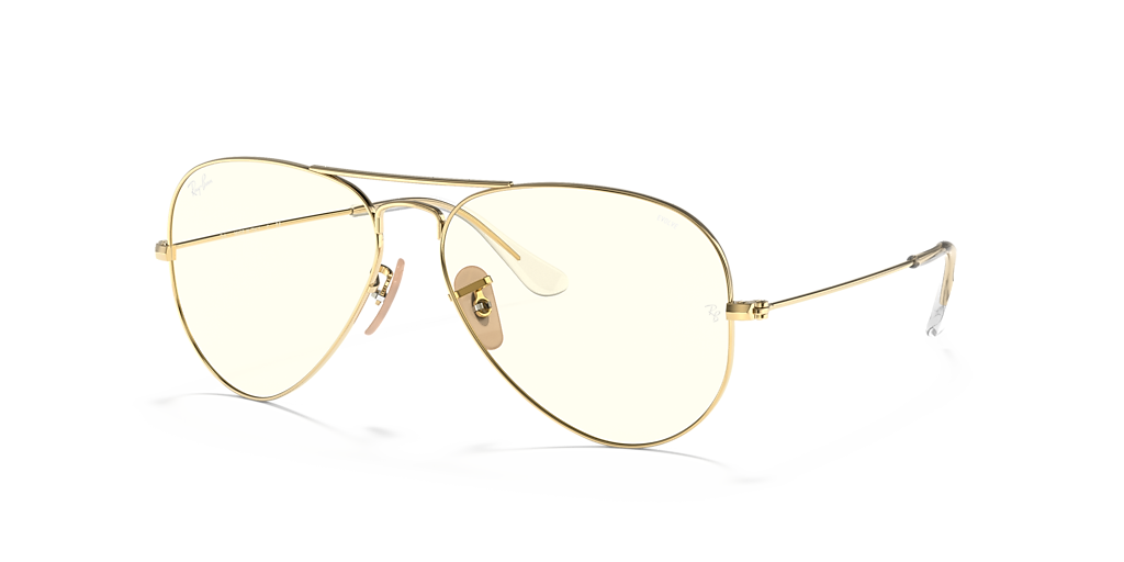 Ray-Ban Aviator Clear Evolve XL (58 - 14) with Grey lenses and