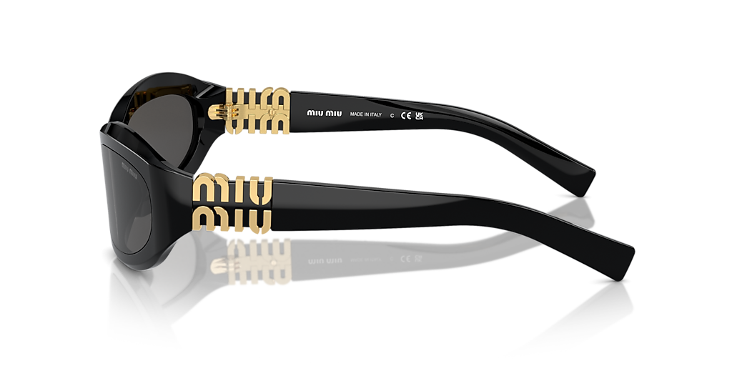 Miu Miu MU 14ZS S (59 - 17) with Grey lenses and Black frame