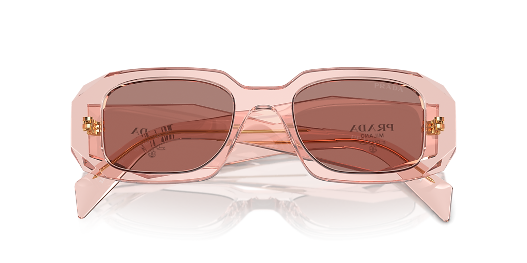 Prada PR 17WS S (49 - 20) with Brown lenses and Pink frame