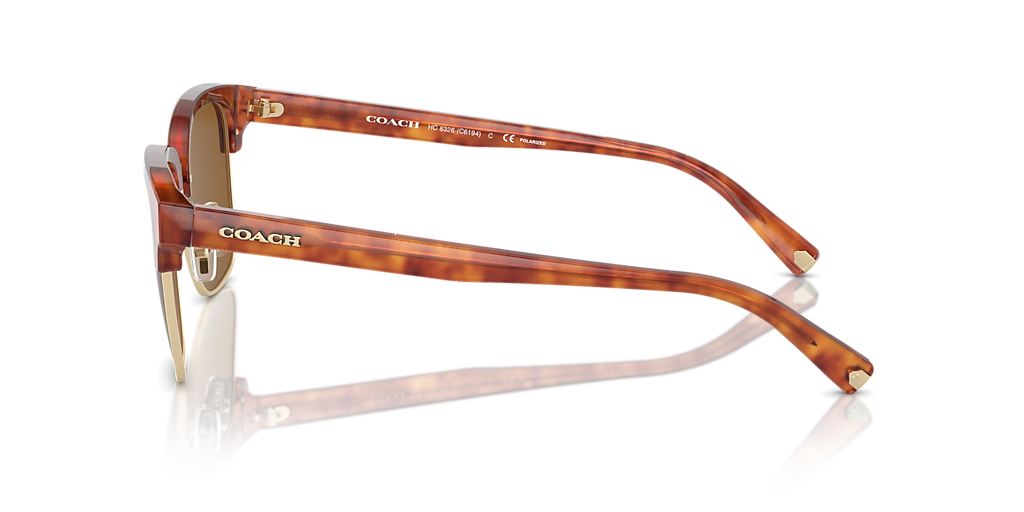 Coach C6194 M (52 - 20) with Brown lenses and Yellow frame