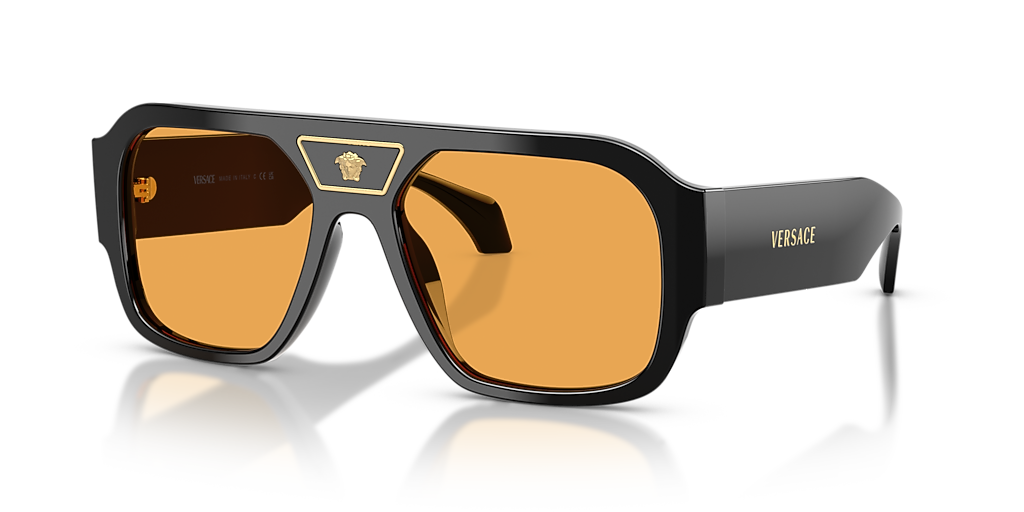 VERSACE サングラス Versace VE4508U L (56 - 18) with Orange lenses and Black frame