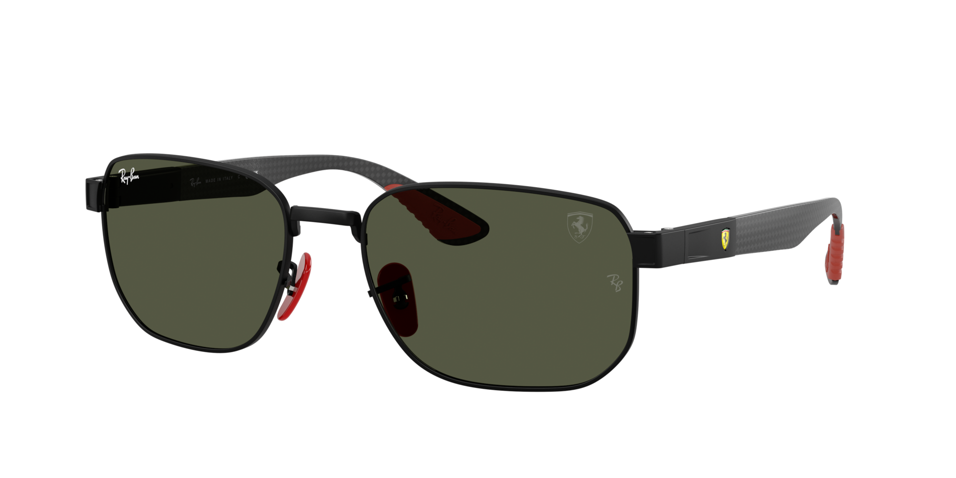 Ray-Ban Unisex Grün Sunglass Rb8329m Scuderia Ferarri Collection - Rahmenfarbe: Matt Schwarz, Linsenfarbe: