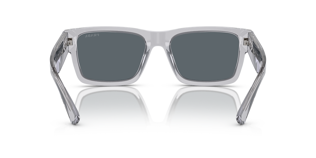 Prada PR 25ZS M (53 - 18) with Blue lenses and Grey frame