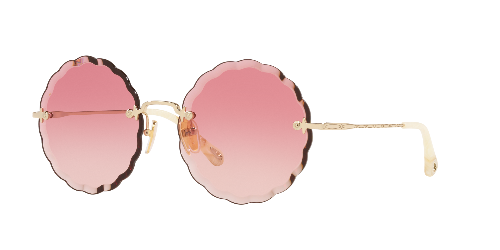 Chlo Unisex Sunglass CH0047S - Couleur du Monture Transparent Gris Couleur de Lentille Dgrad Rose 195 €