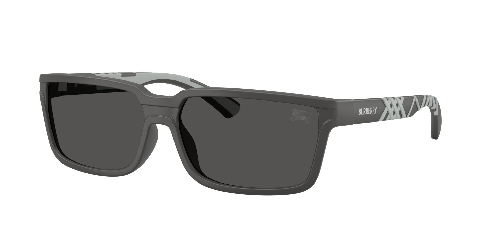 Burberry Mann Sunglass BE4495D - Rahmenfarbe: Matt Grau, Linsenfarbe: Dunkelgrau