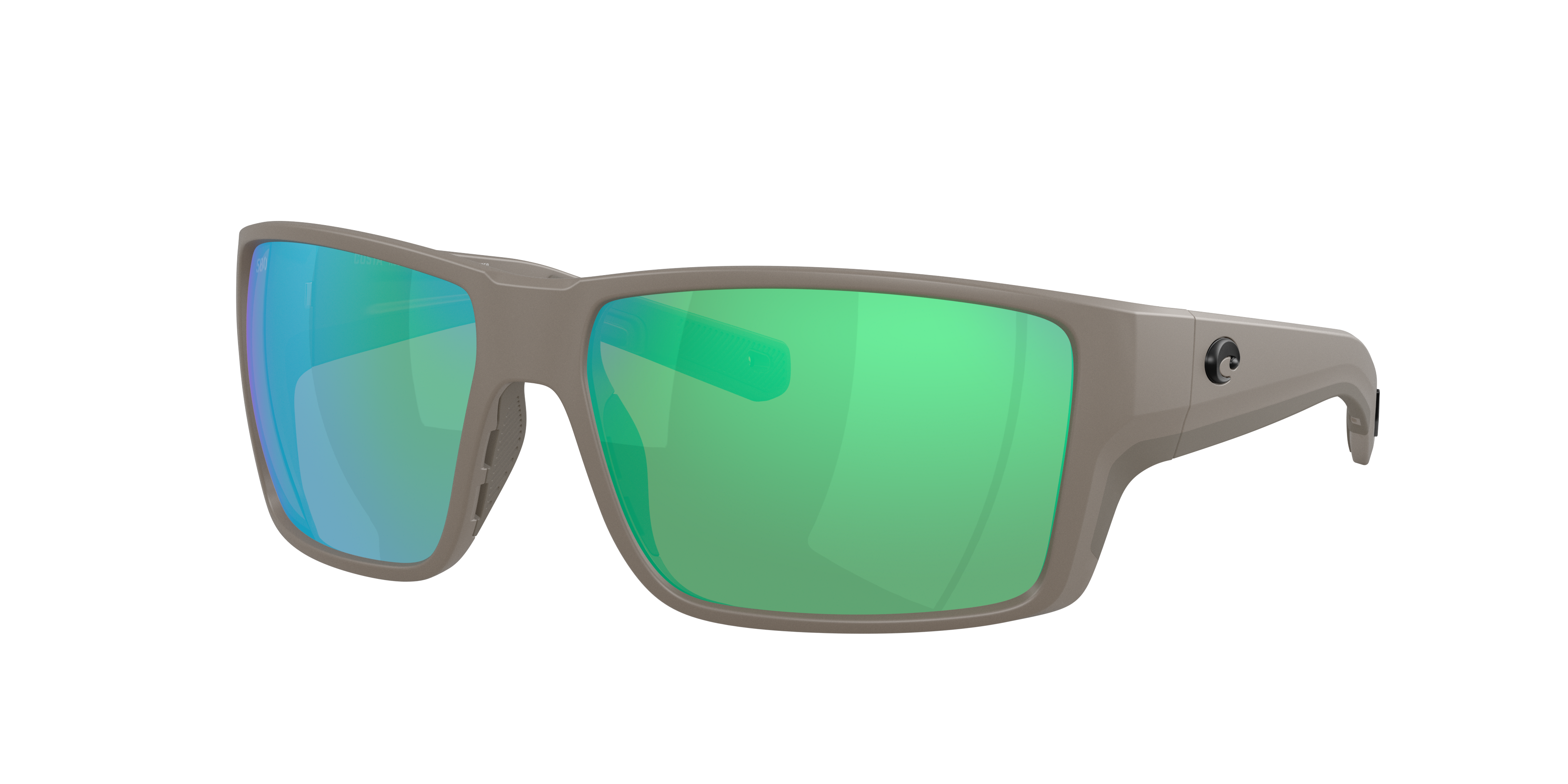 Costa Man Sunglass Reefton PRO -  Frame color: Olive Shale, Lens color: Green Mirror