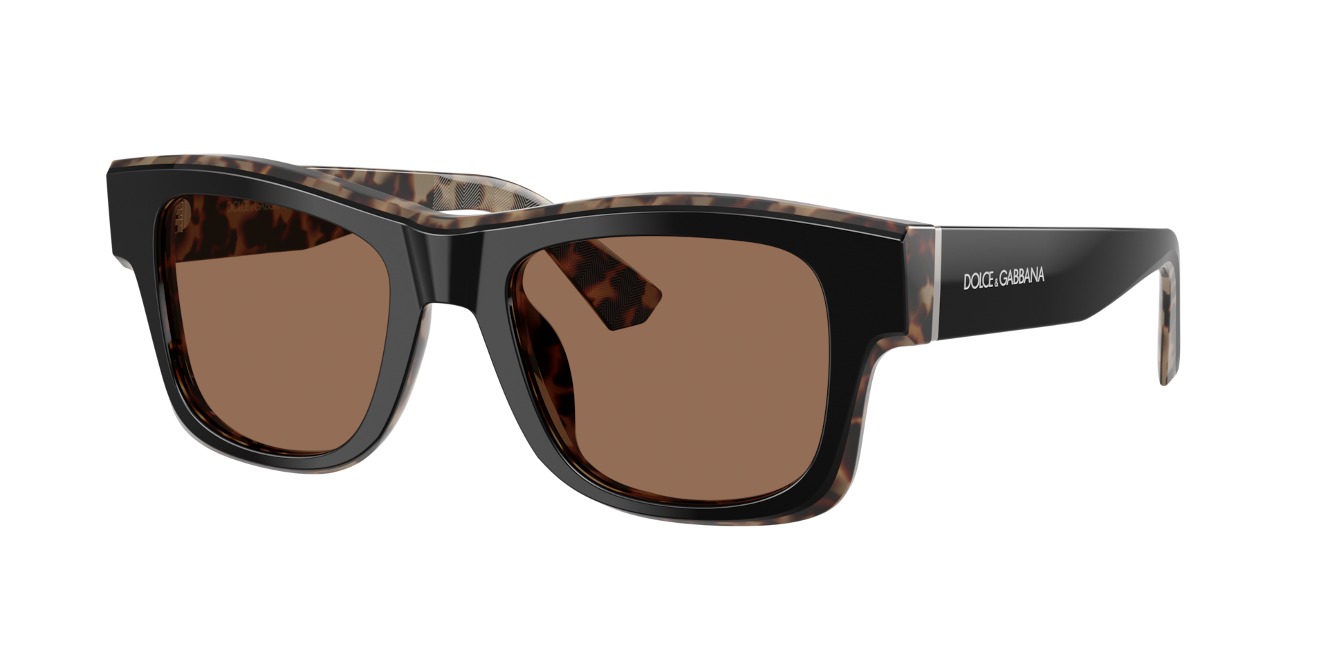 Dolce&Gabbana Man Sunglass DG4515 -  Frame color: Black On Red Havana, Lens color: Dark Brown