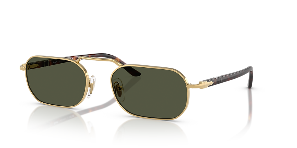 Persol PO1020S XXL (57 - 20) with Green lenses and Gold frame