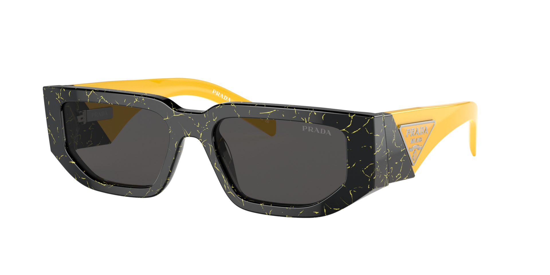 Prada PR 09ZSF L (55 - 17) with Grey lenses and Black frame