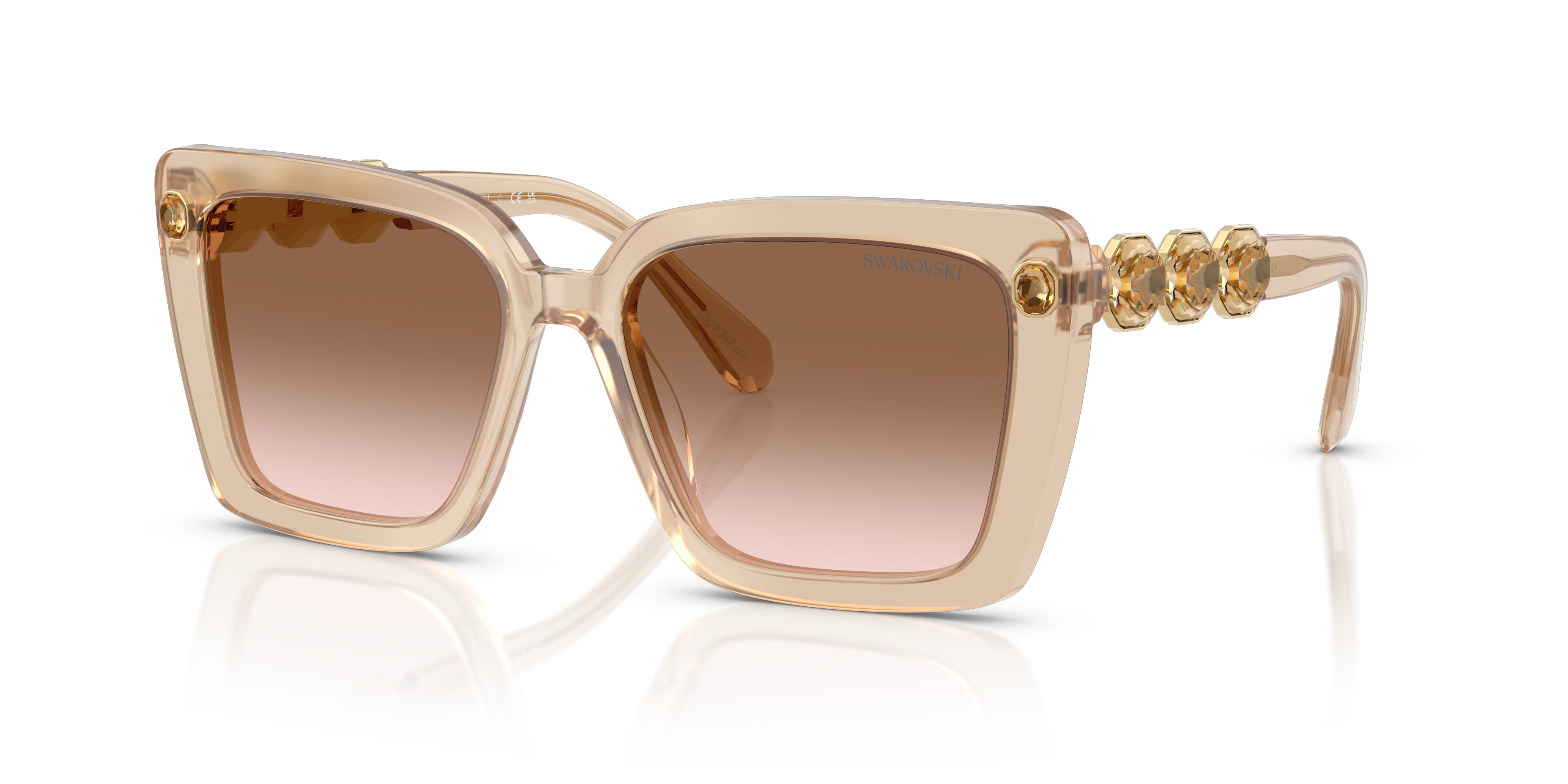 Swarovski SK6032 S (55 - 17) with Brown lenses and Beige frame