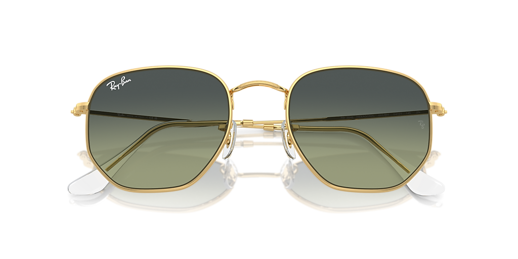 Ray-Ban レイバン サングラスボシュロム グリーン DRIFTER べっ甲 Ray-Ban Hexagonal XL (54 - 21) with Green lenses and Gold frame