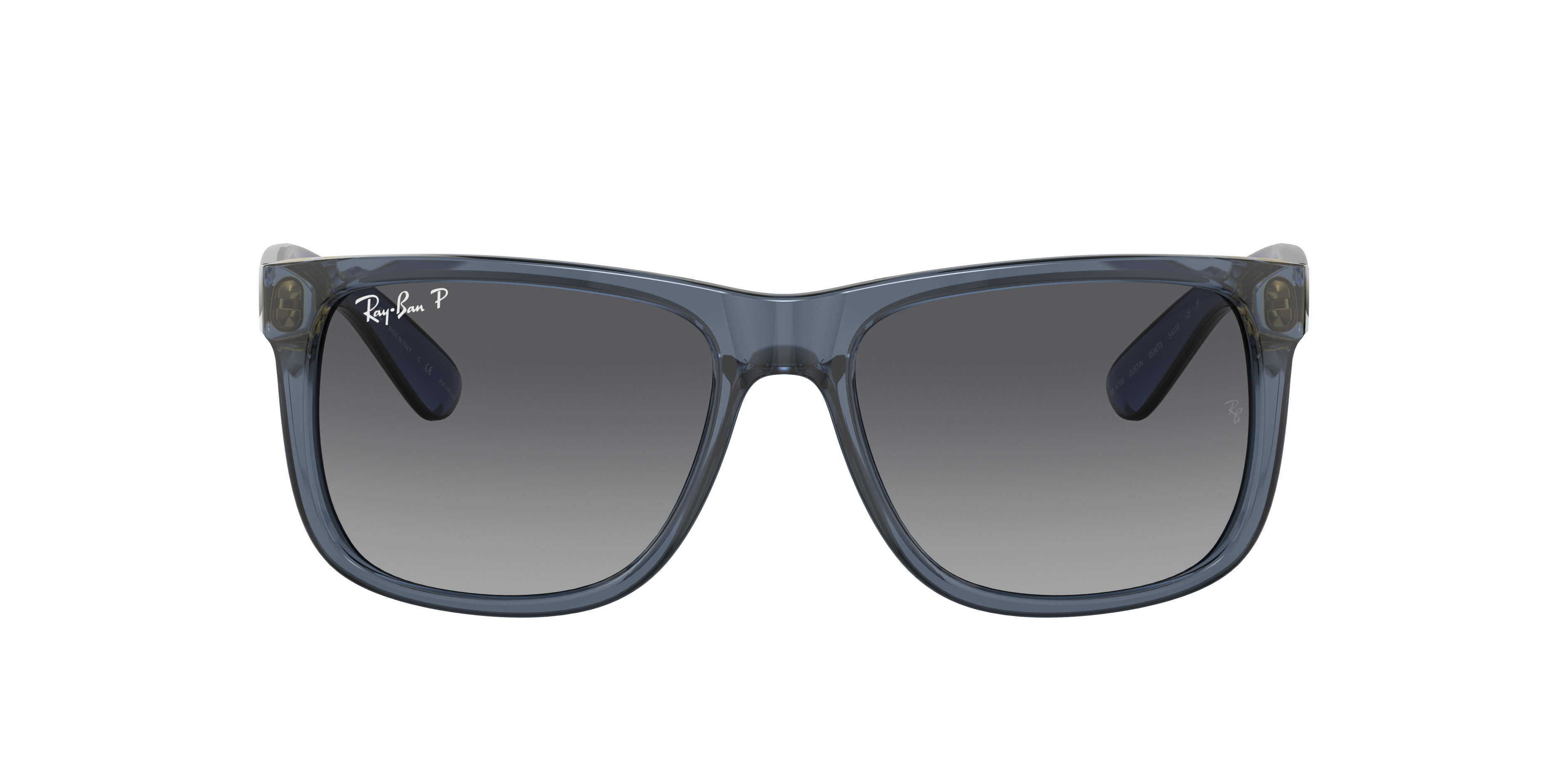 Ray-Ban Justin Classic S (54 - 16) with Grey lenses and Blue frame
