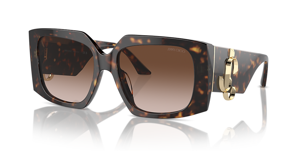 Jimmy Choo JC5006U M (55 - 17) com Lentes Marrom e Armação