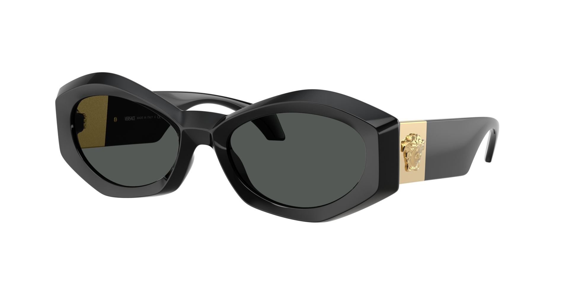 Versace Woman Sunglass VE4466U -  Frame color: Black, Lens color: Dark Grey