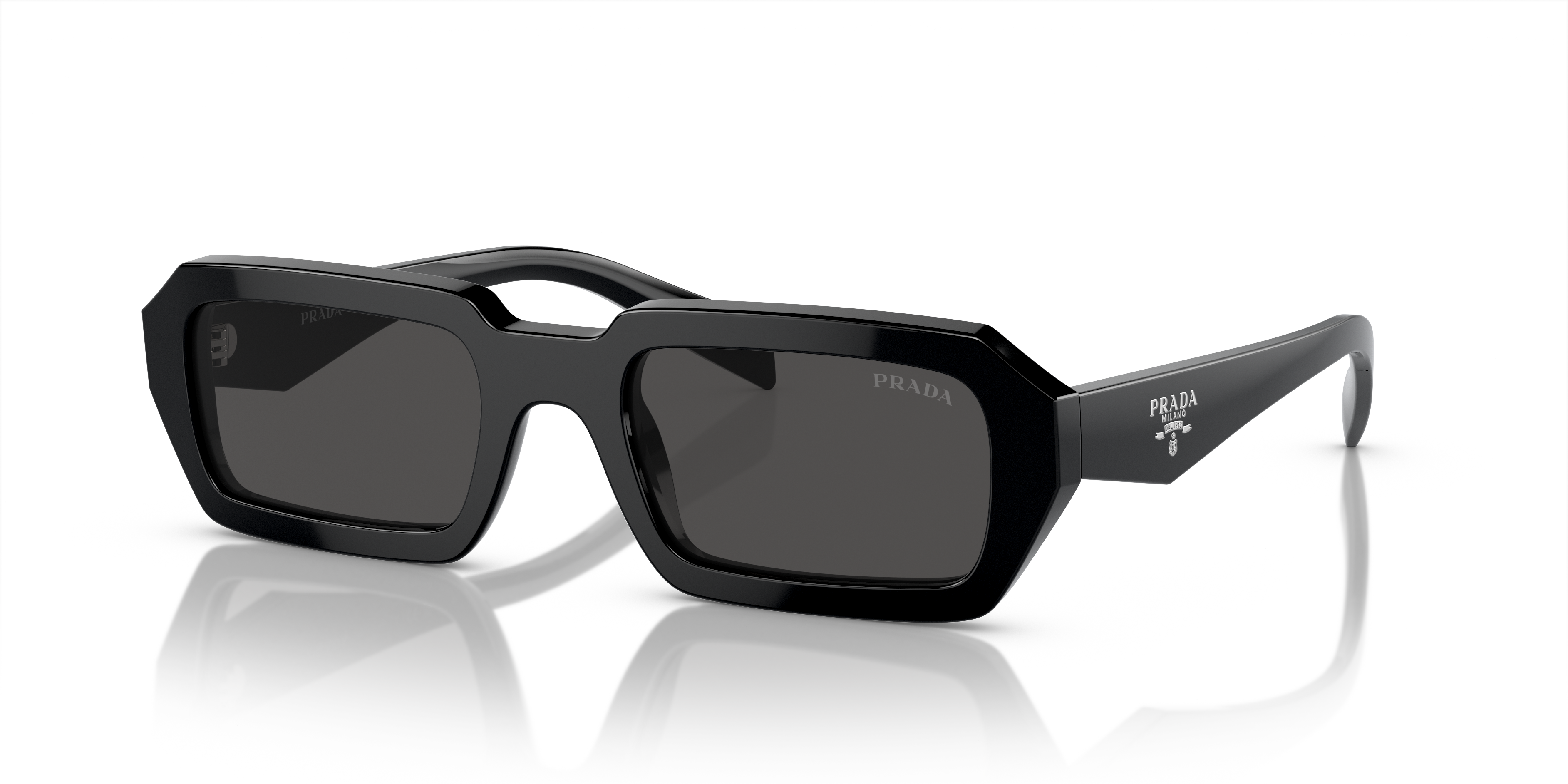 Prada PR A12SF M (54 - 19) with Grey lenses and Black frame