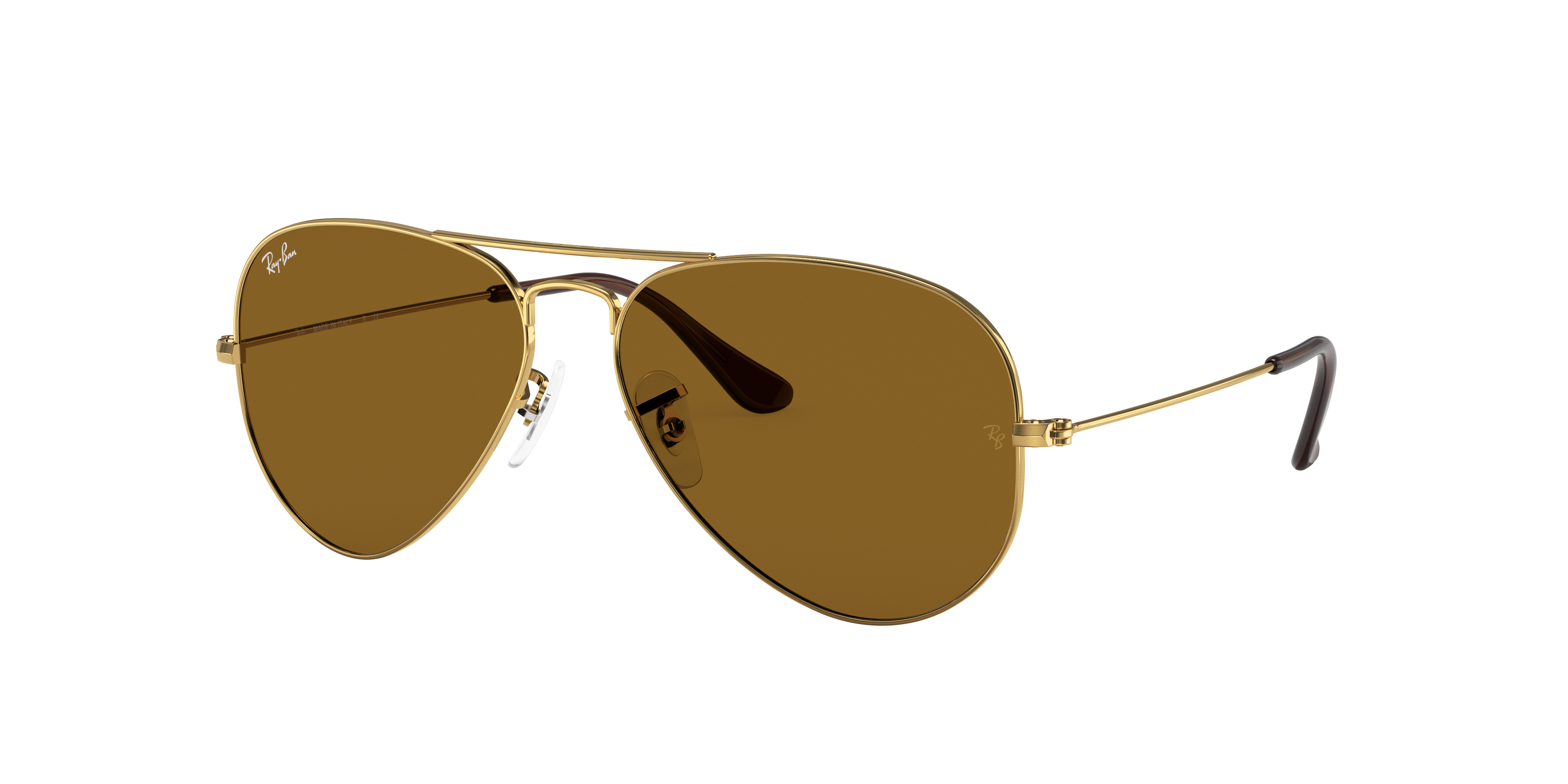 Ray-Ban Aviator Classic XXL (62 - 14) with Brown lenses and Gold