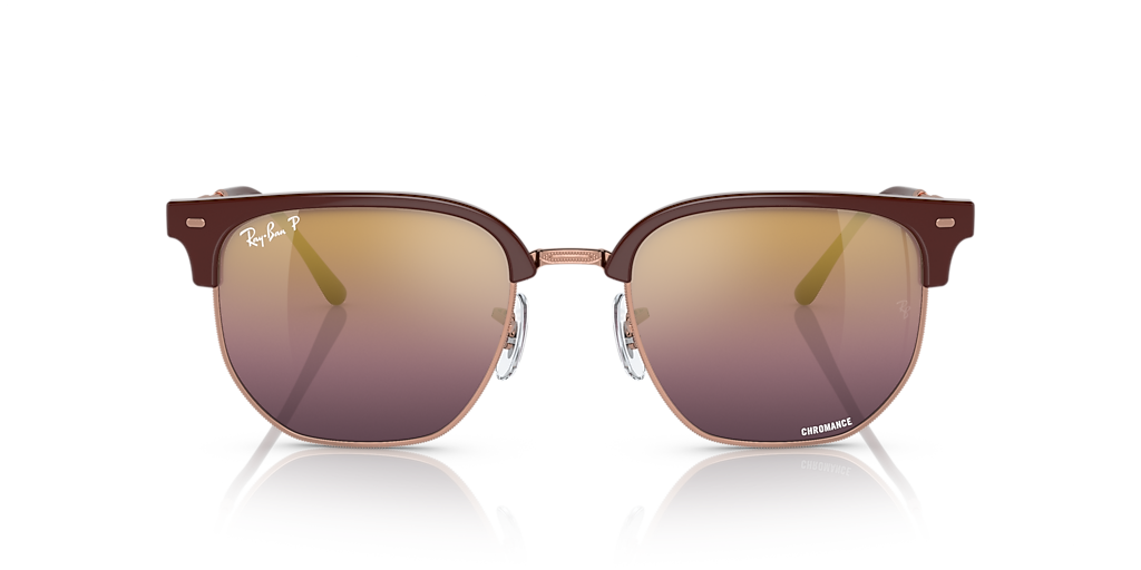 Ray-Ban New Clubmaster Polarized+ Lenses XL (53 - 20) with Red