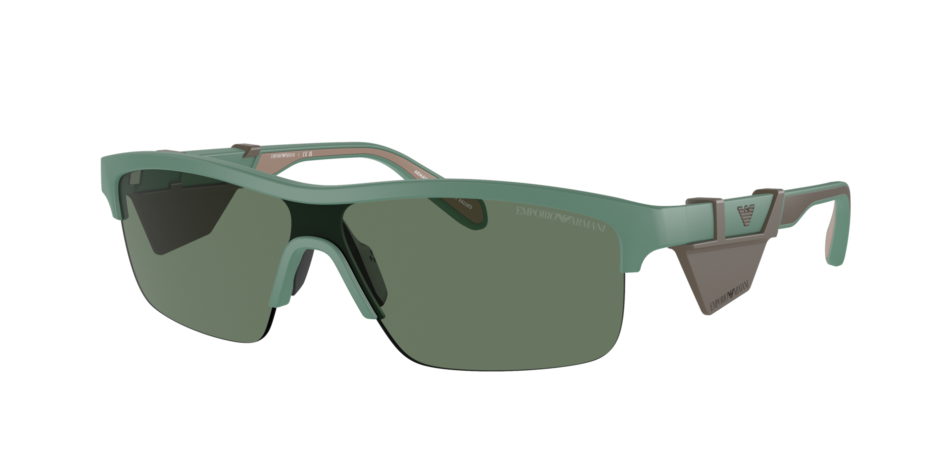 Emporio Armani Homme Sunglass EA4218 - Couleur du Monture Vert alpin mat Couleur de Lentille Vert fonc 90 €