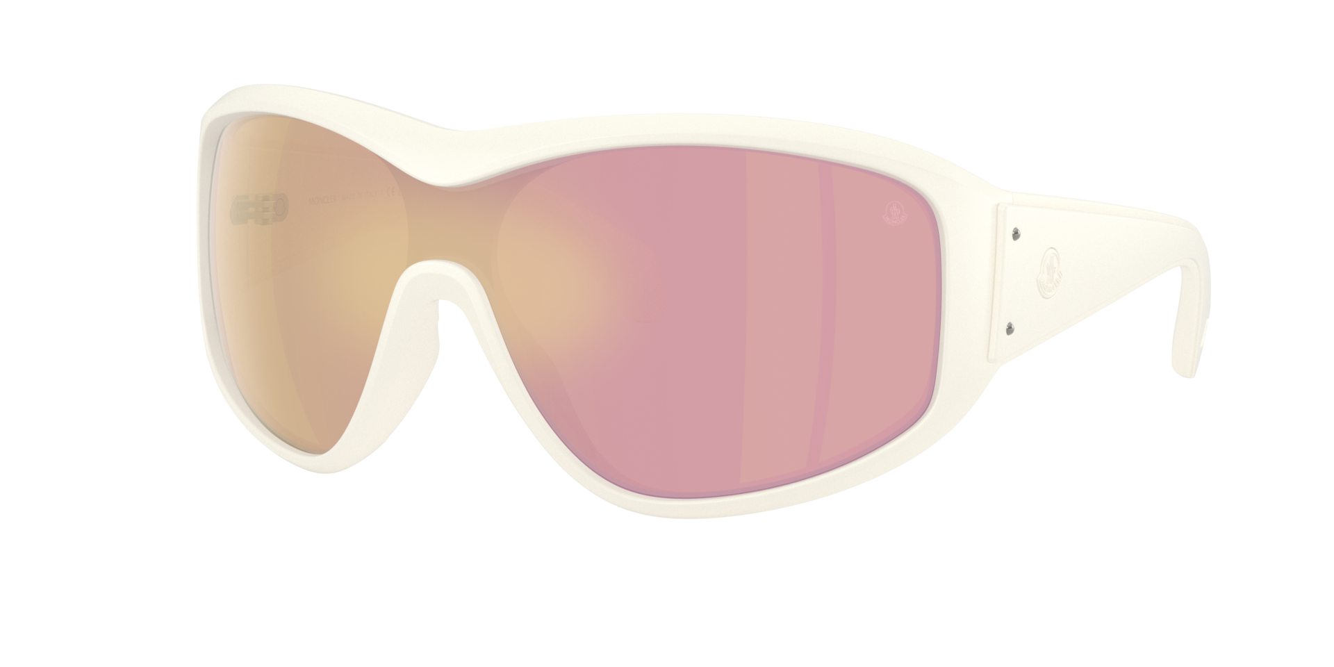 Moncler Thyra L (0 - 136) with Gold lenses and White frame