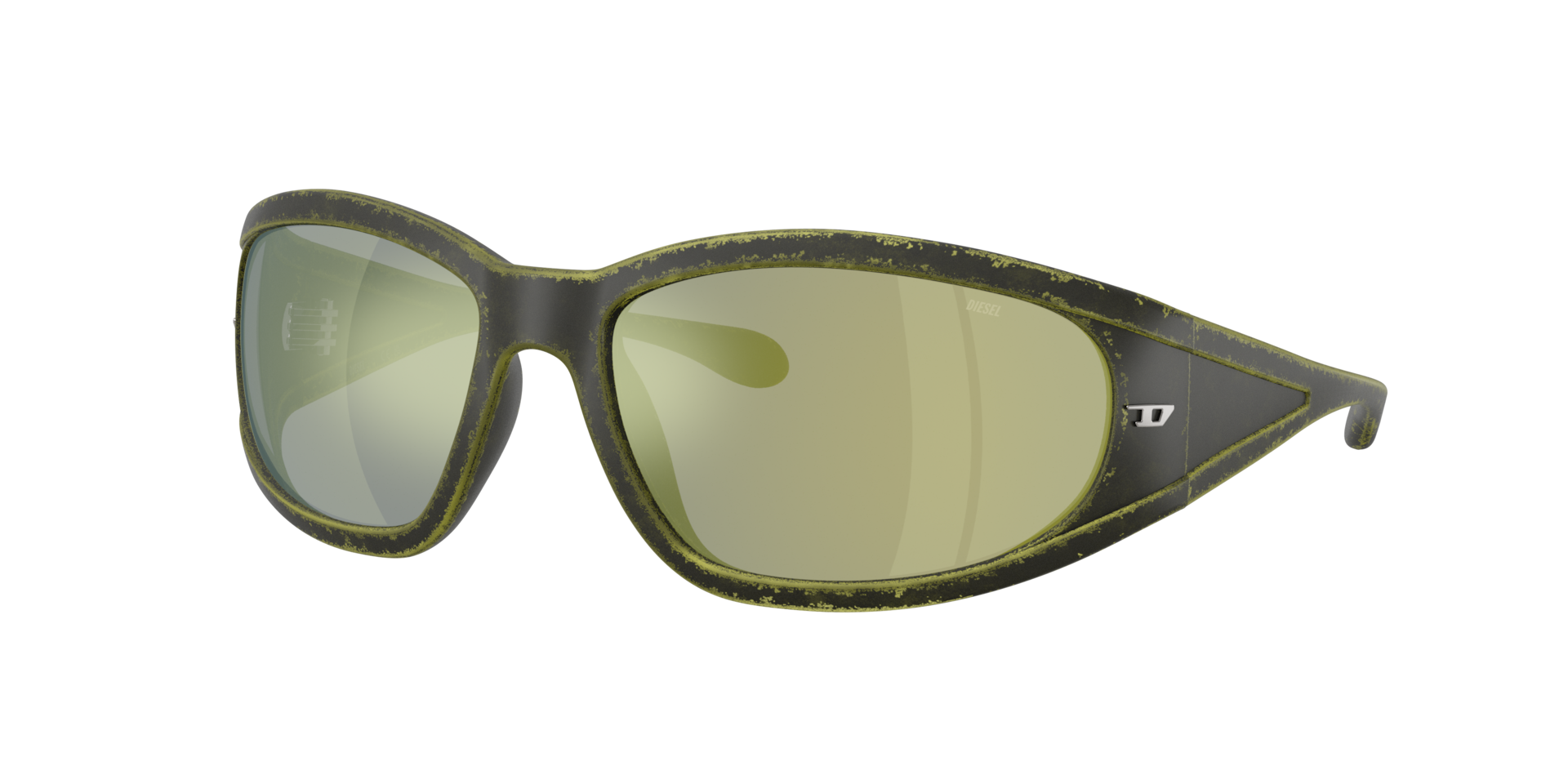 Diesel Unisex Sunglass DL3002 - Couleur du Monture Vert rouille noir Couleur de Lentille Violet fonc iridium meraude 205 €