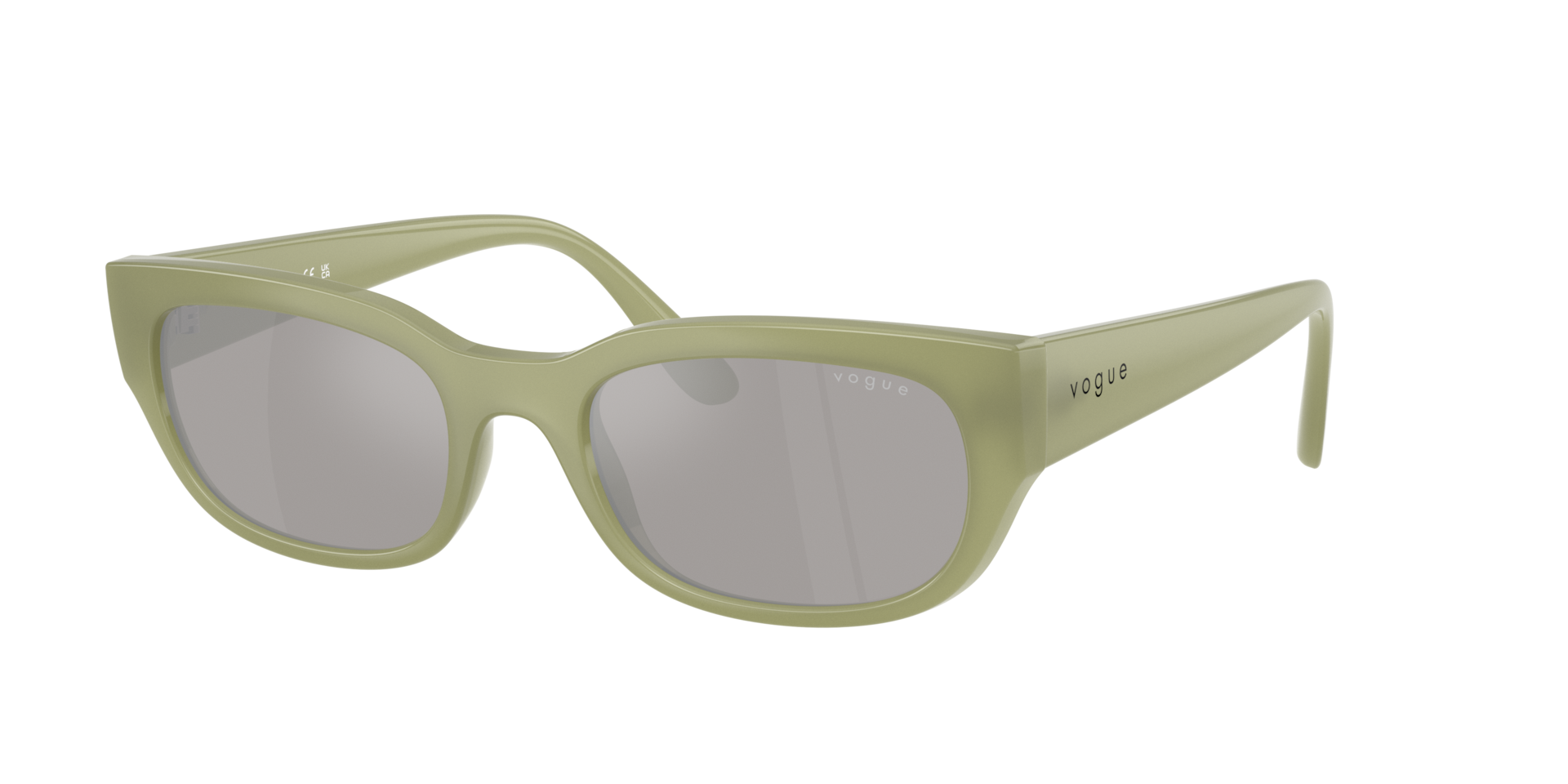 Vogue Eyewear Grey Woman Vo5669s 32546G Sunglasses Nylon Green Pillow Mirror - Image 2
