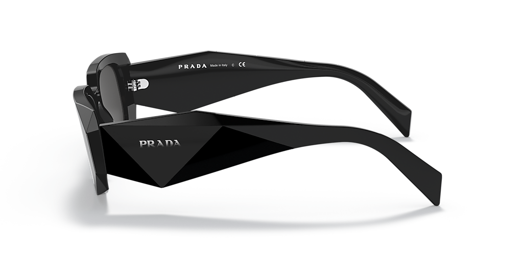 Prada PR 17WS S (49 - 20) with Grey lenses and Black frame