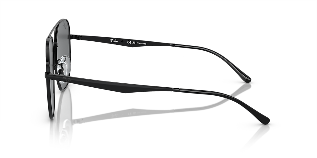 Ray-Ban RB3724D XXL (59 - 18) with Grey lenses and Black frame