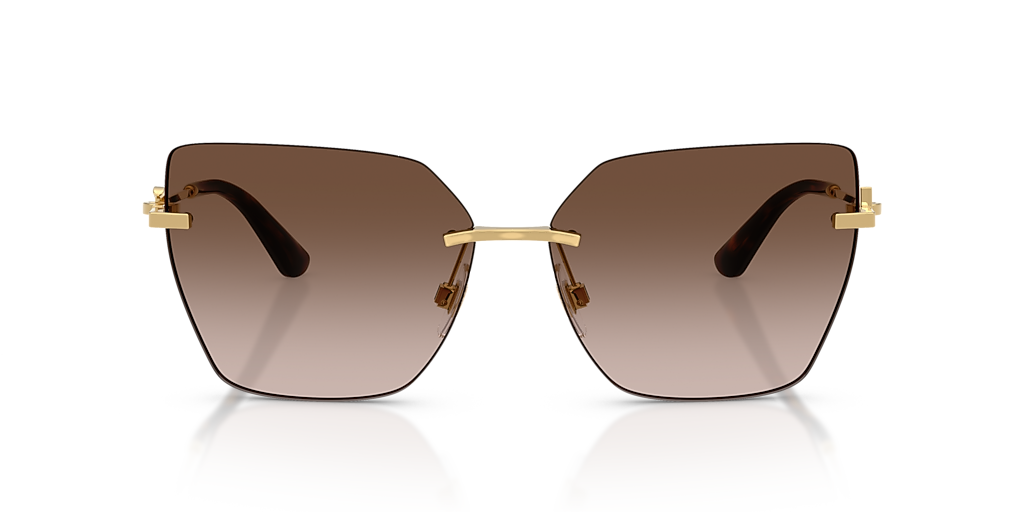 Dolce&Gabbana DG2321 XL (62 - 14) with Brown lenses and Gold frame