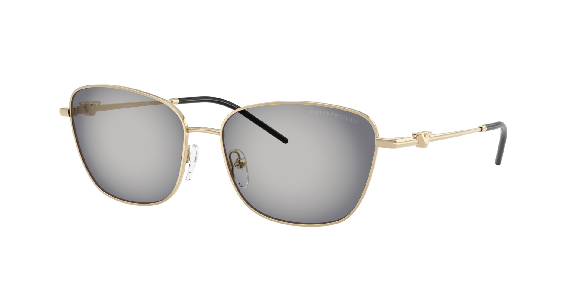 Emporio Armani Woman Sunglass EA2170 -  Frame color: Shiny Pale Gold, Lens color: Grey Gradient Black