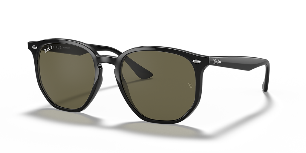 Ray-Ban RB4306 L (54 - 19) with Green lenses and Black frame
