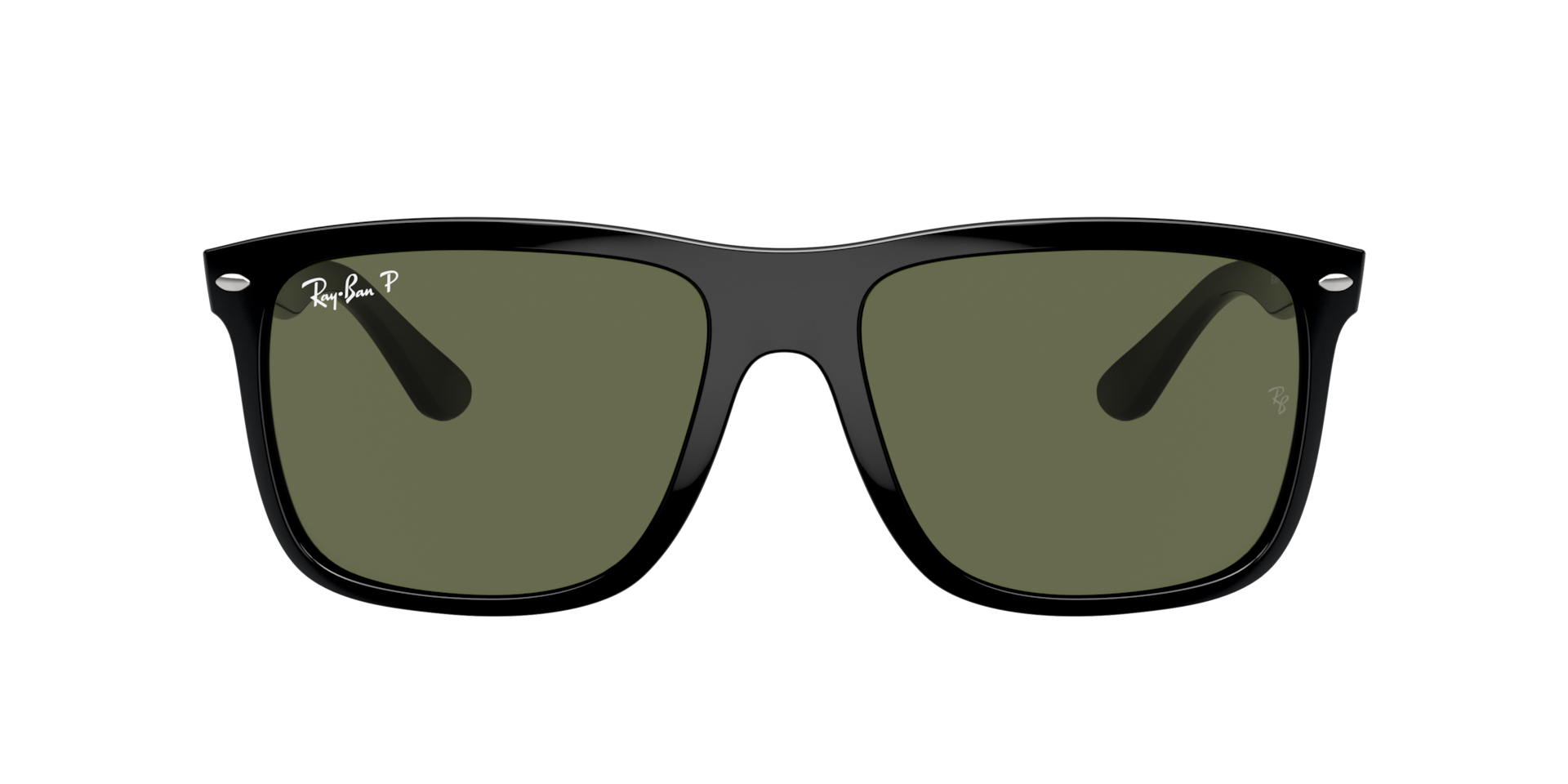 Ray-Ban Boyfriend Two XXL (60 - 18) with Green lenses and Black