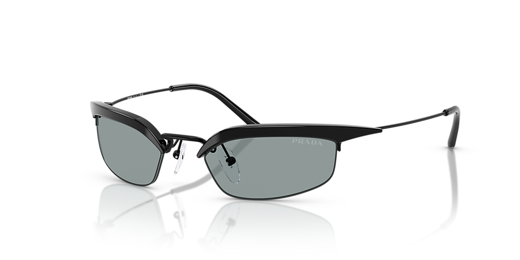 Prada PR B50S XS (52 - 19) with Grey lenses and Black frame