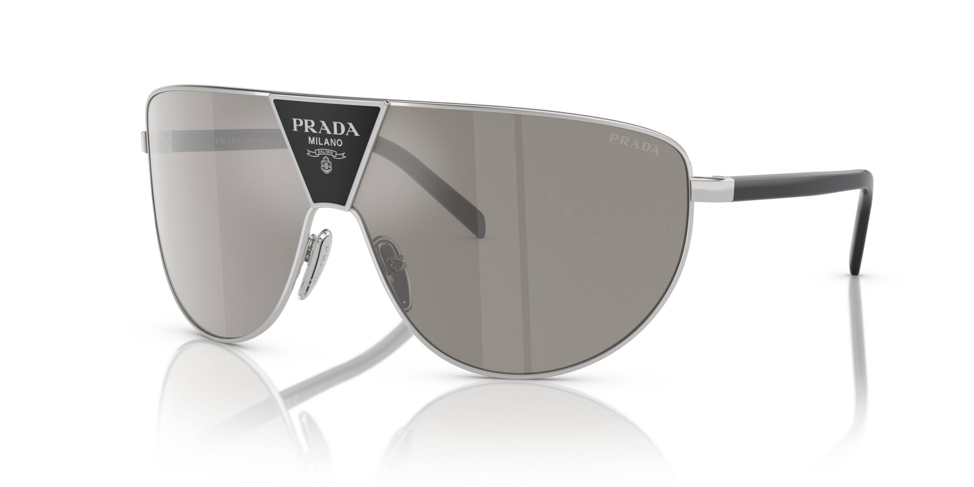 Prada PR 69ZS XXL (0 - 137) with Silver lenses and Silver frame