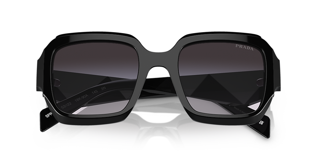 Prada PR 28ZS M (53 - 22) with Grey lenses and Black frame