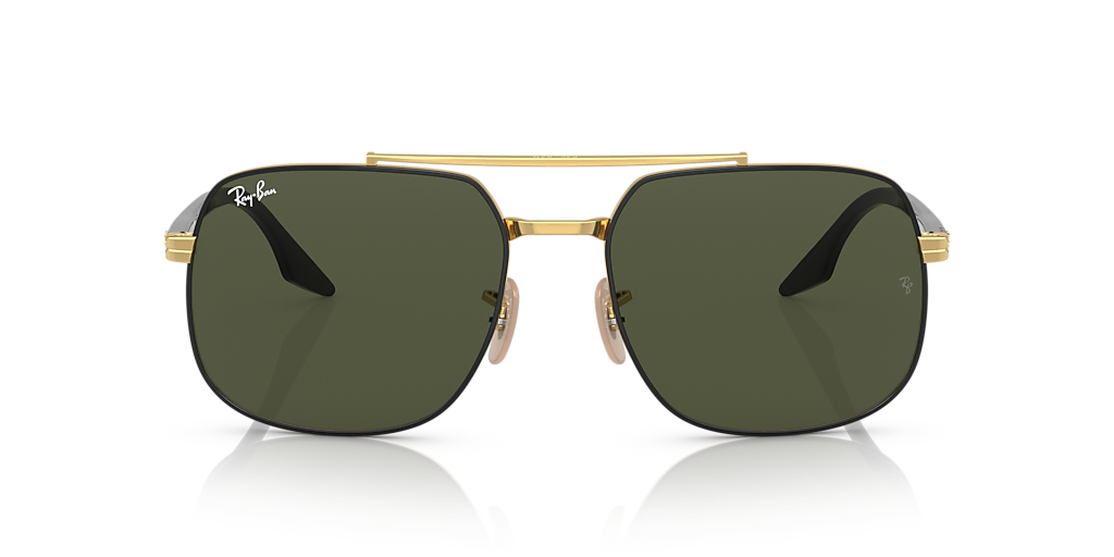 Ray-Ban RB3699 L (59 - 18) with Green lenses and Black frame