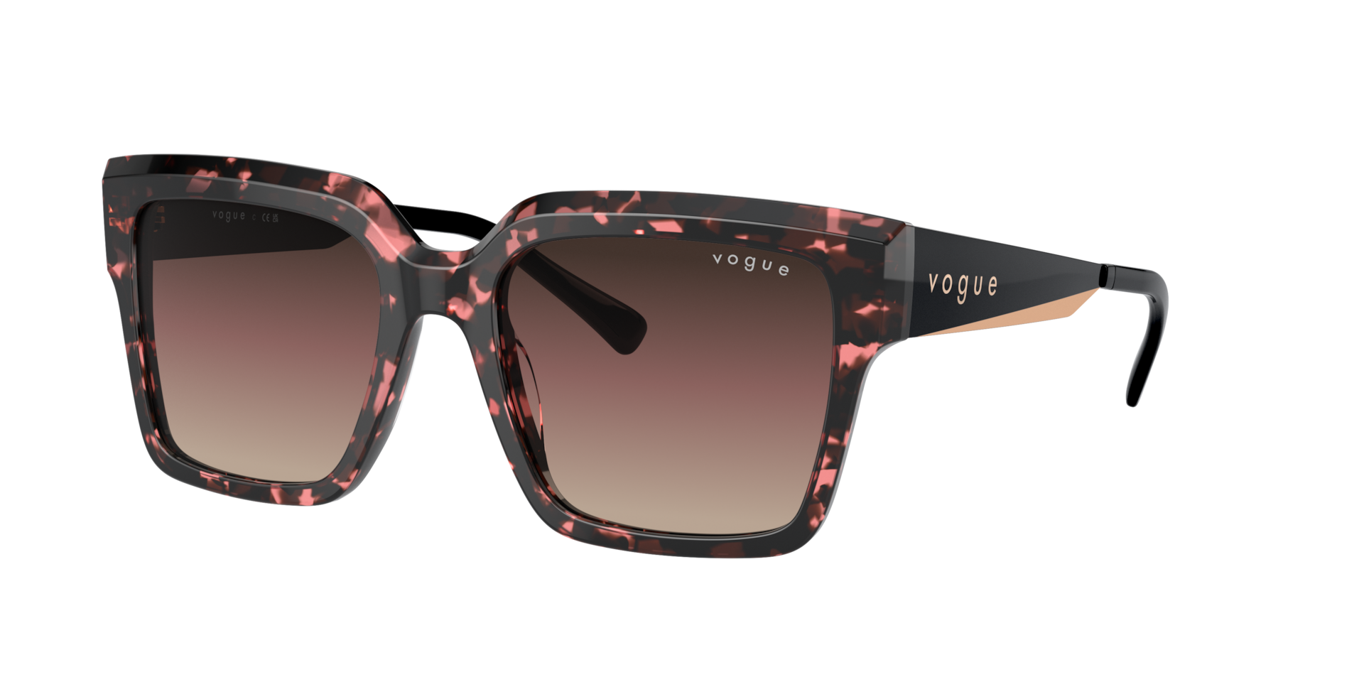 Vogue Eyewear Woman Sunglass VO5553S -  Frame color: Red Tortoise, Lens color: Brown Gradient/Purple Gradient Black