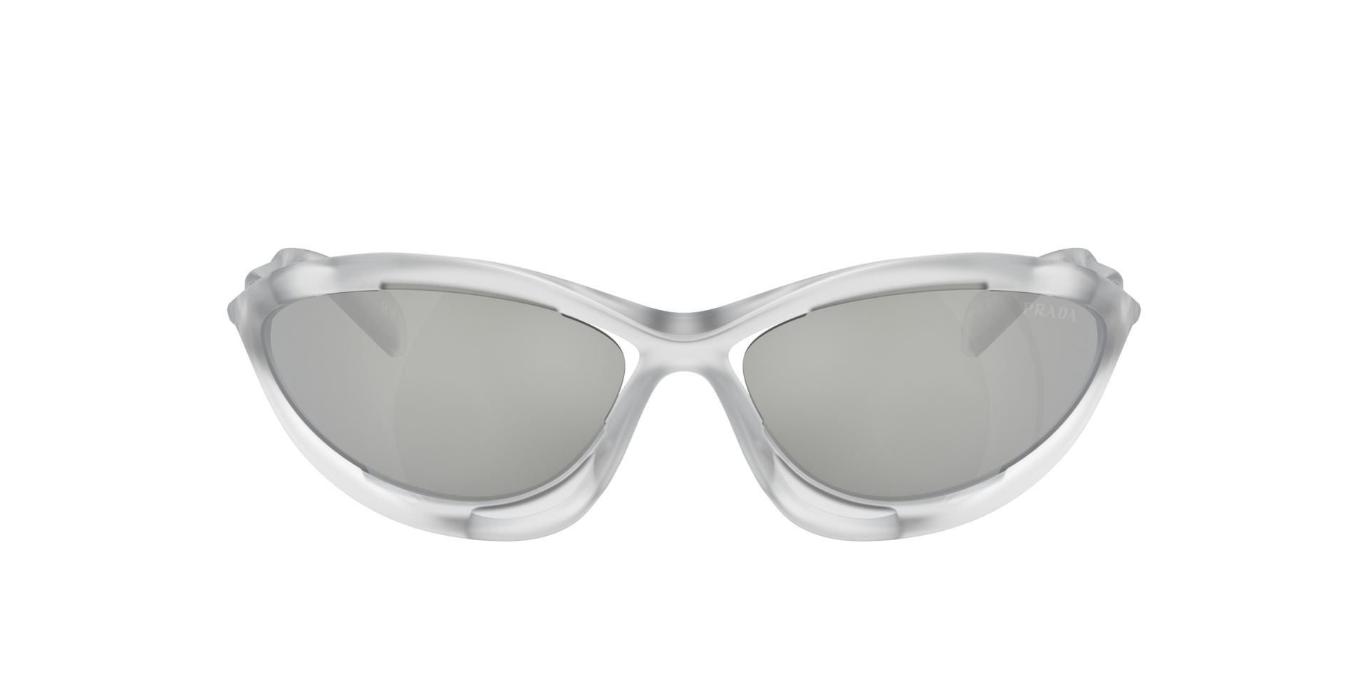 Prada PR A23S M (60 - 17) with Silver lenses and Transparent frame