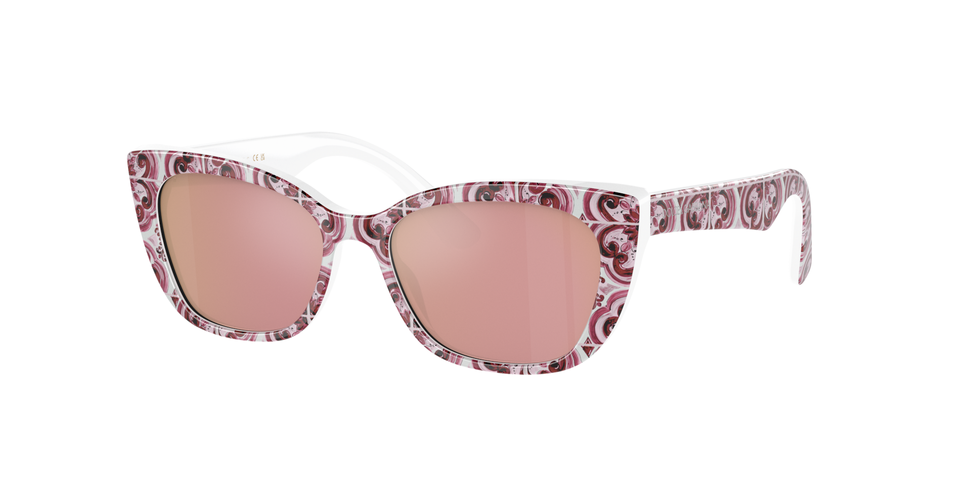 Dolce&Gabbana Unisex Sunglass DX4427 Kids - Rahmenfarbe: Maiolica Fuxia, Linsenfarbe: Rosa/Rosa verspiegelt